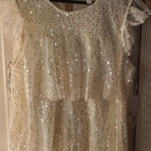 Lauren Conrad Sequins Tiered Top